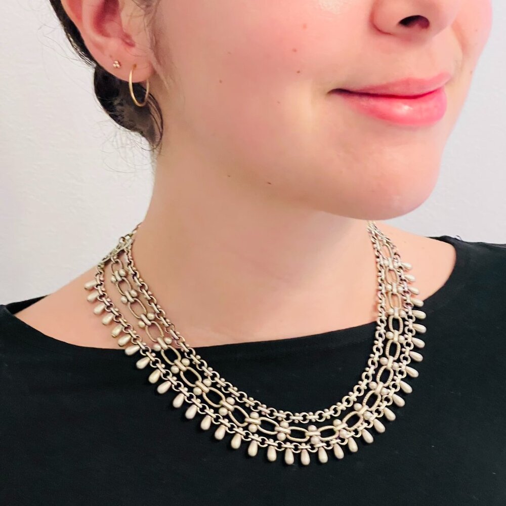 Myka Designs Vancouver Ornate Triple Strand Choker